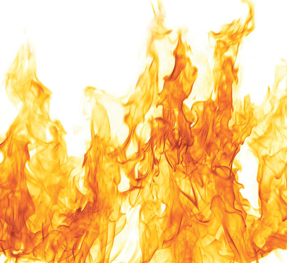 line drawing of a cross on blue background